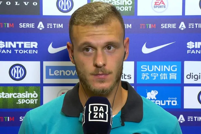 Dimarco: “Mi dispiace molto per il rigore, ma ringrazio i miei compagni e la curva”