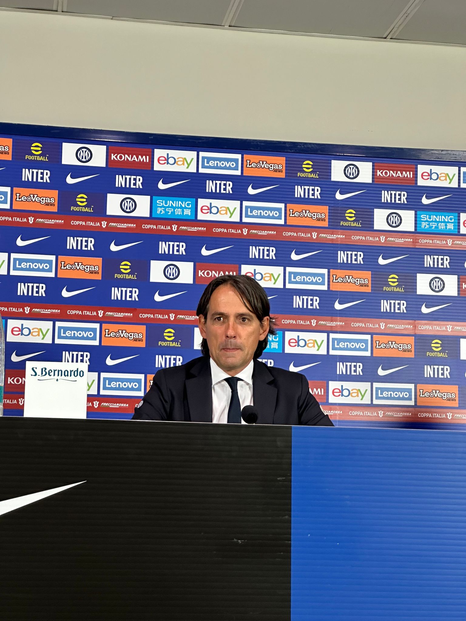 conferenza Inter Juve Coppa Italia Inzaghi