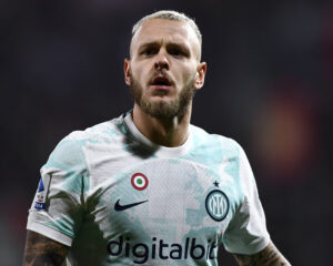 Federico Dimarco in campo durante Cremonese-Inter