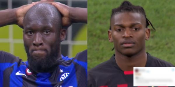 Tweet Leao su revoca espulsione Lukaku.