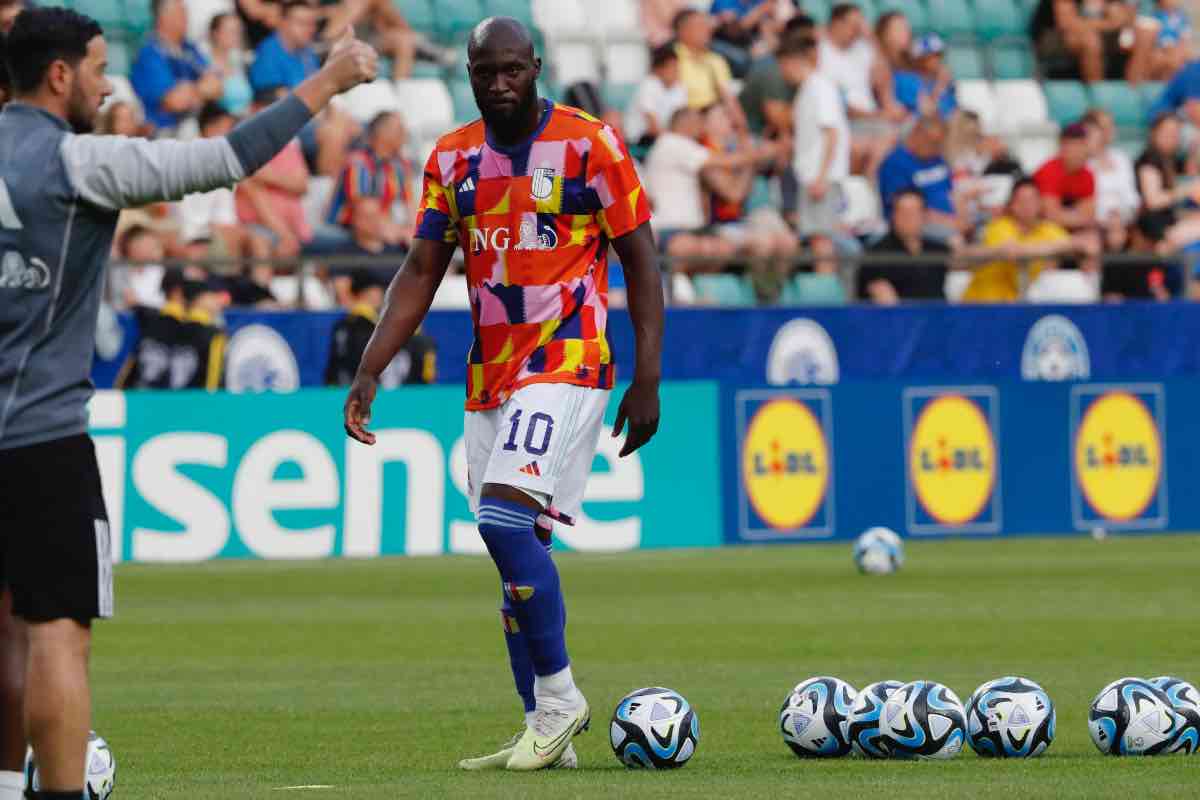 Lukaku Belgio allenamento