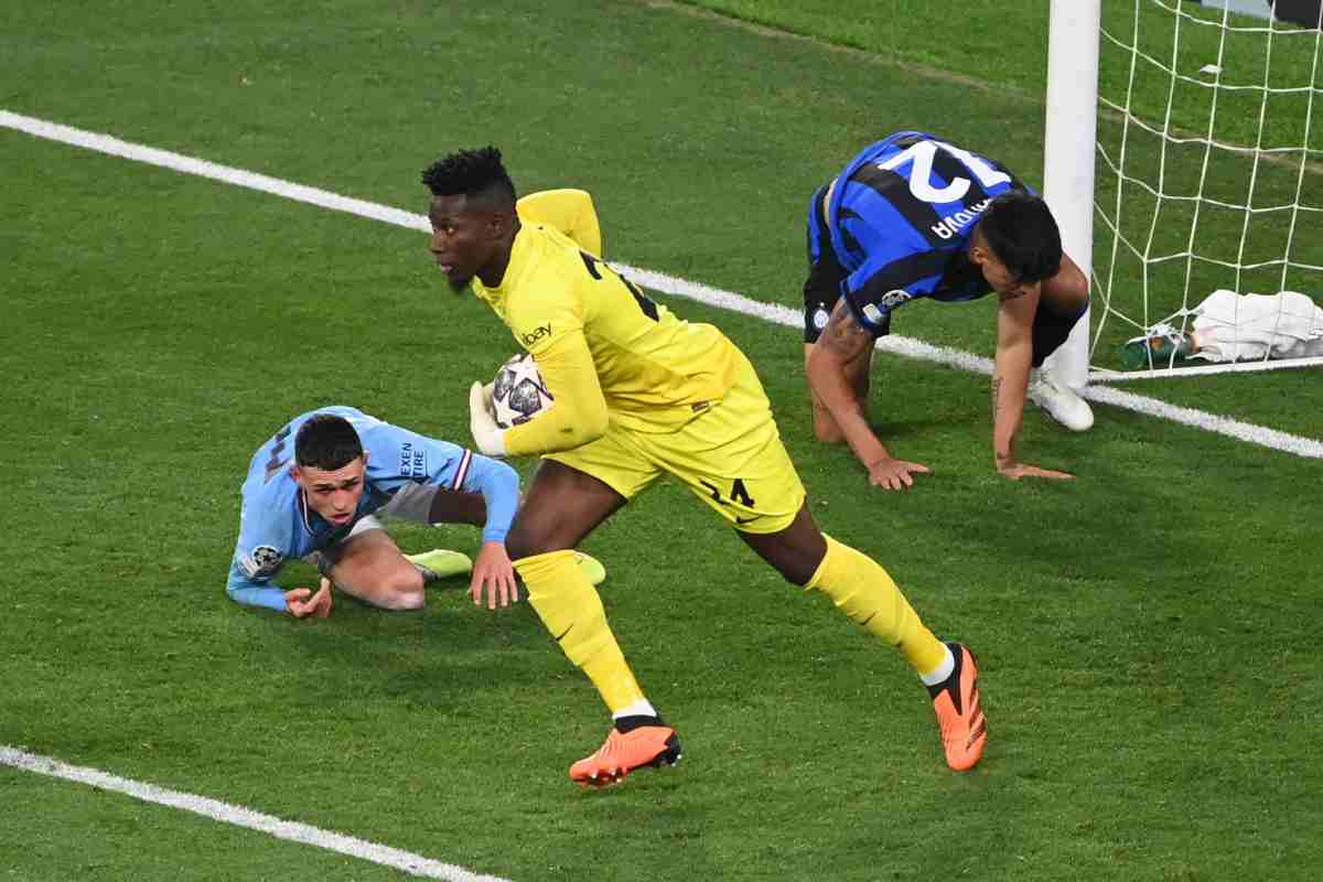 Onana con la maglia dell'Inter