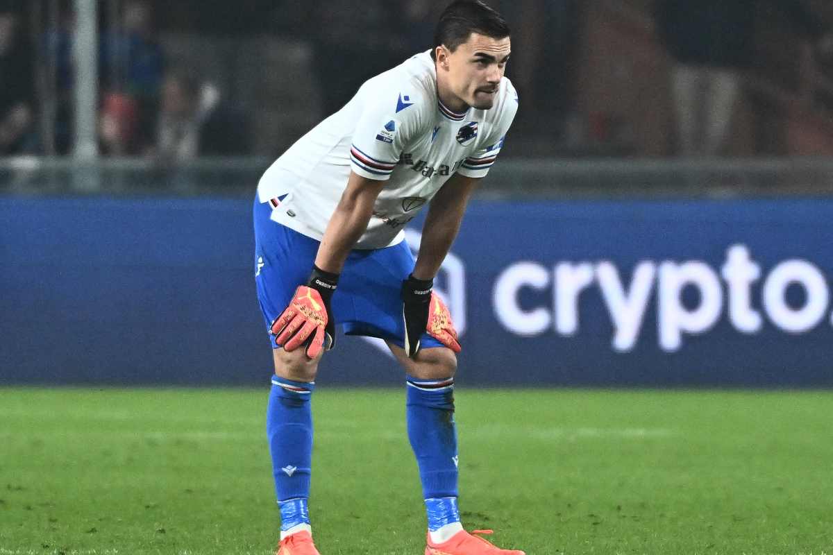 Audero, portiere della Sampdoria, fresca di retrocessione in Serie B. Valutato dall'Inter come secondo portiere nel caso in cui non si chiudesse per Trubin.