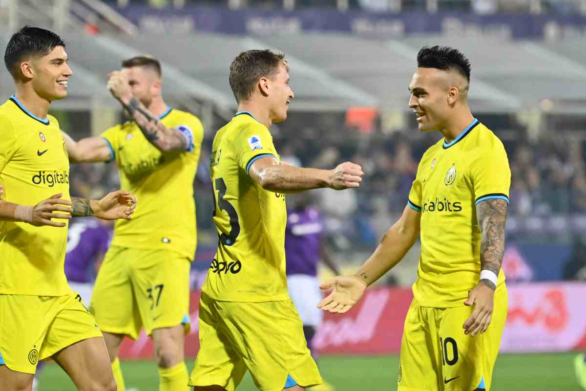 Barella e Lautaro,grandi amici, esultano dopo un successo nerazzurro