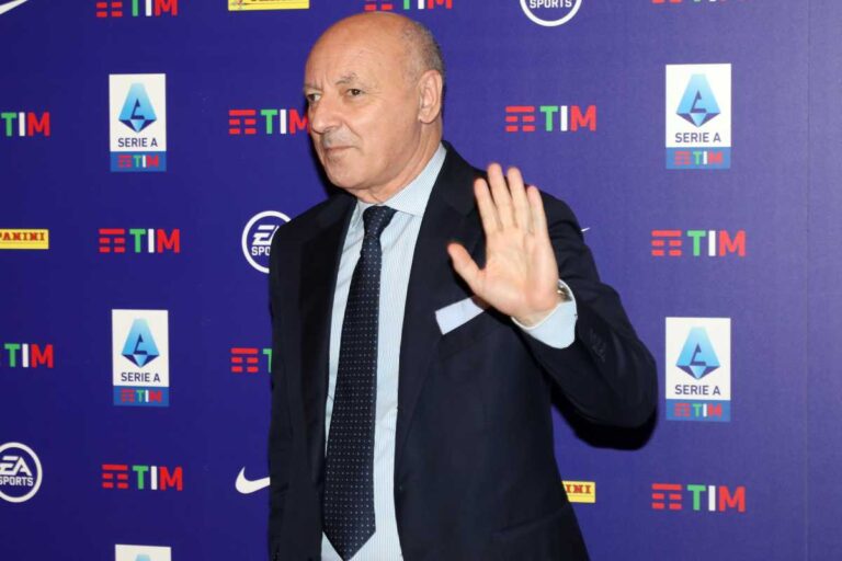 Beppe Marotta, dirigente dell'Inter, attivissima sul mercato