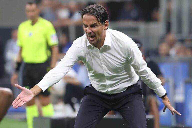 Inzaghi a fine partita Inter-Monza