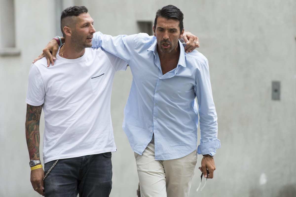 Materazzi saluta Buffon 