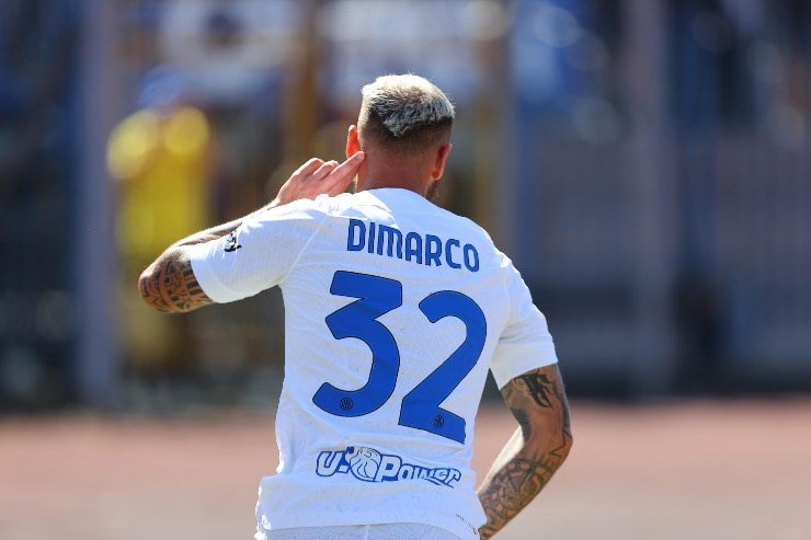 Dimarco esultanza contro l'Empoli