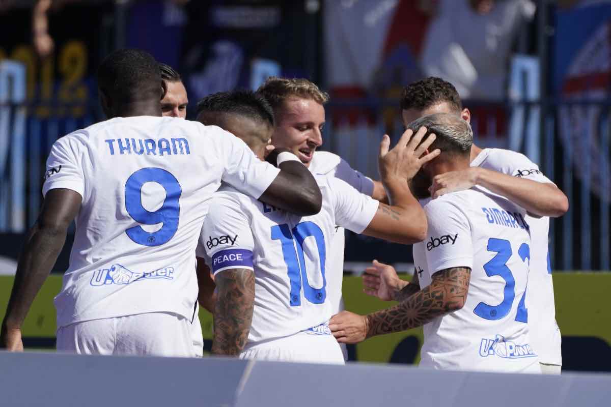 Esultanza Inter contro l'Empoli - LaPresse - SpazioInter