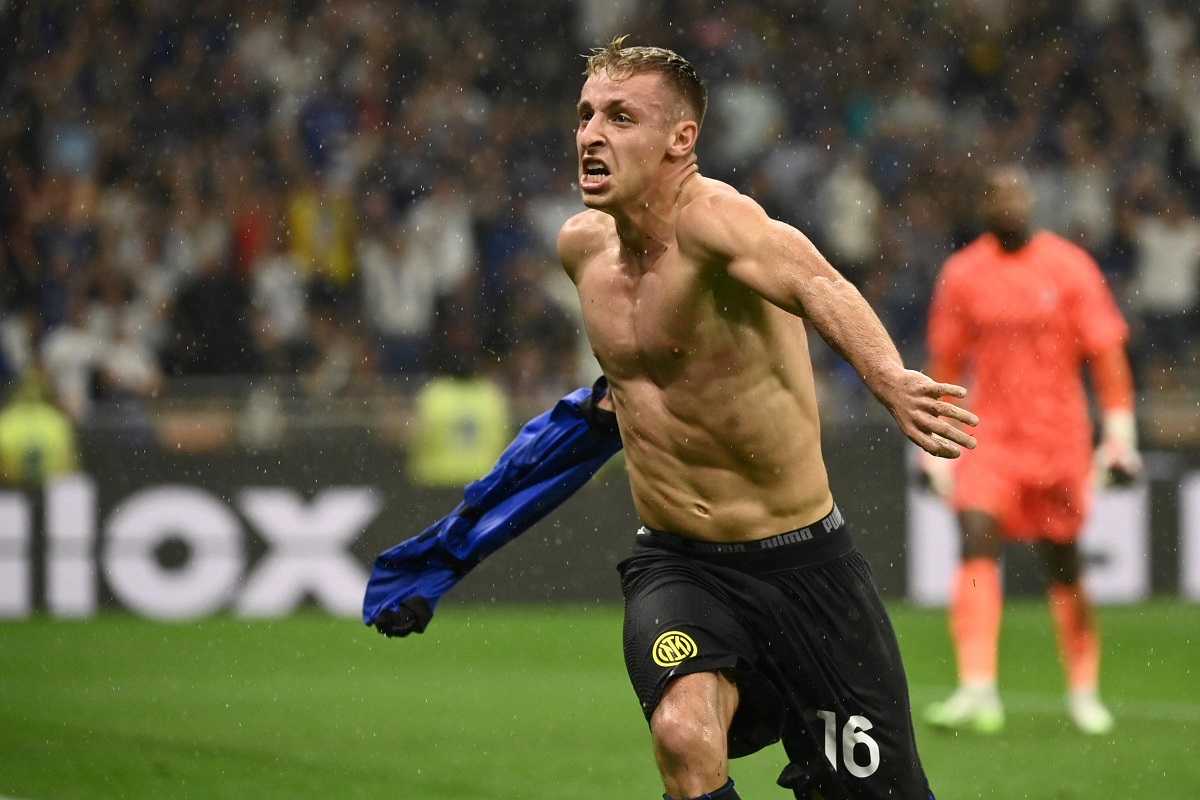 Inter, Frattesi come Totti: il gesto a fine match è virale