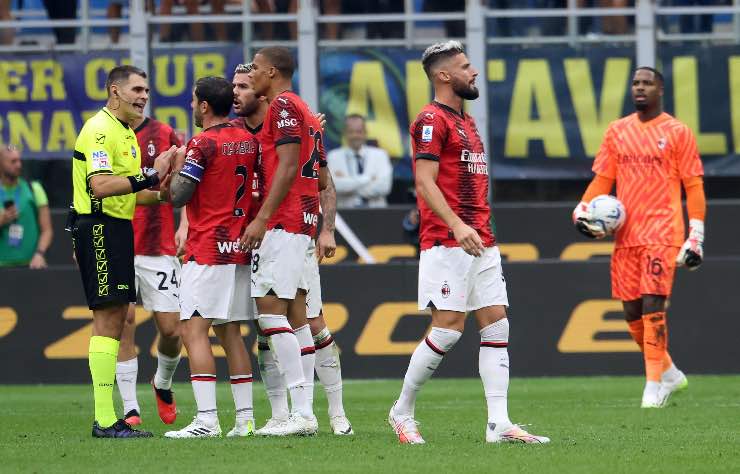 L'arbitro Sozza in Inter-Milan