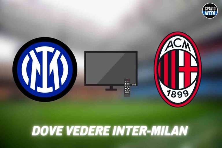 Dove vedere Inter-Milan: tutte le soluzioni
