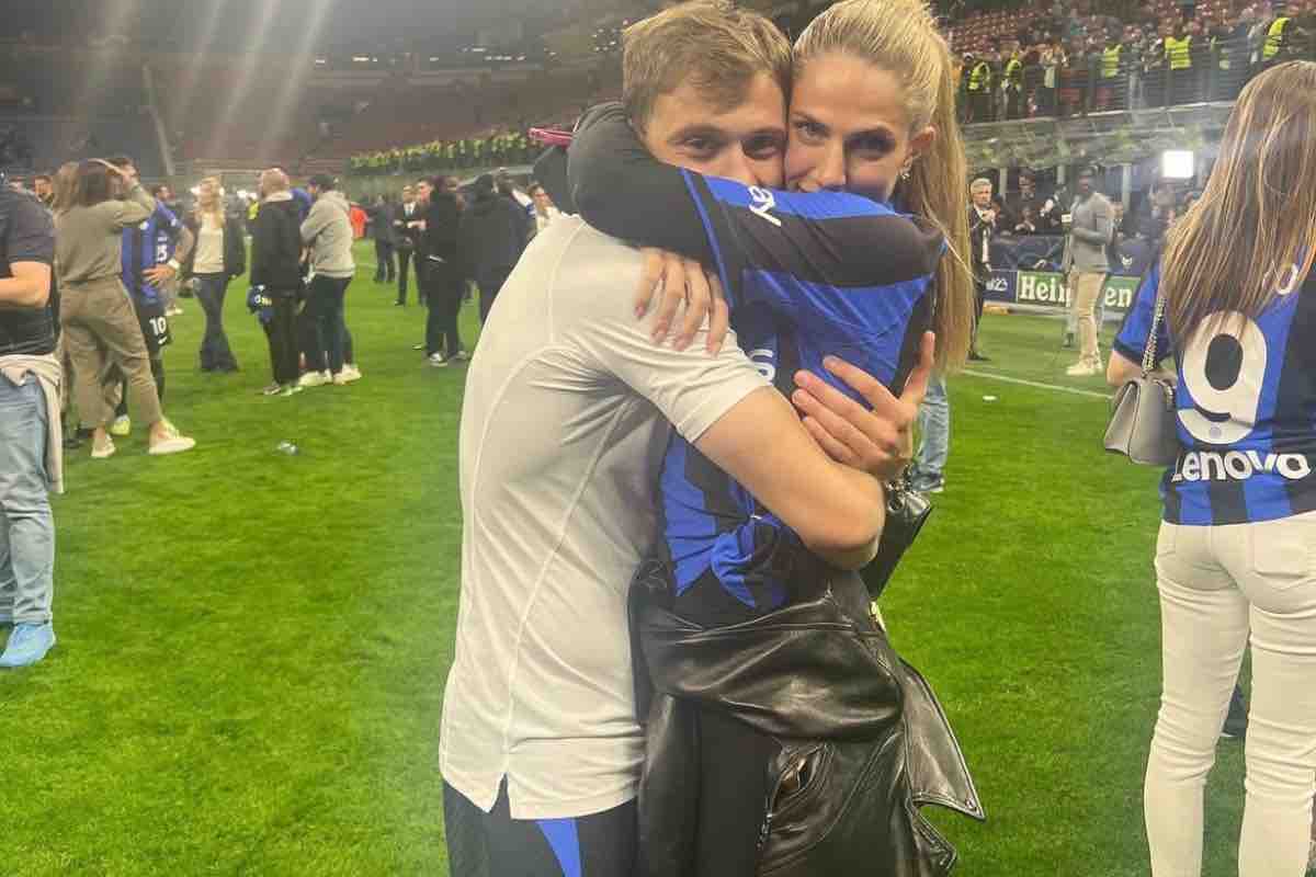 Nicolò Barella e la moglie Federica Schievenin