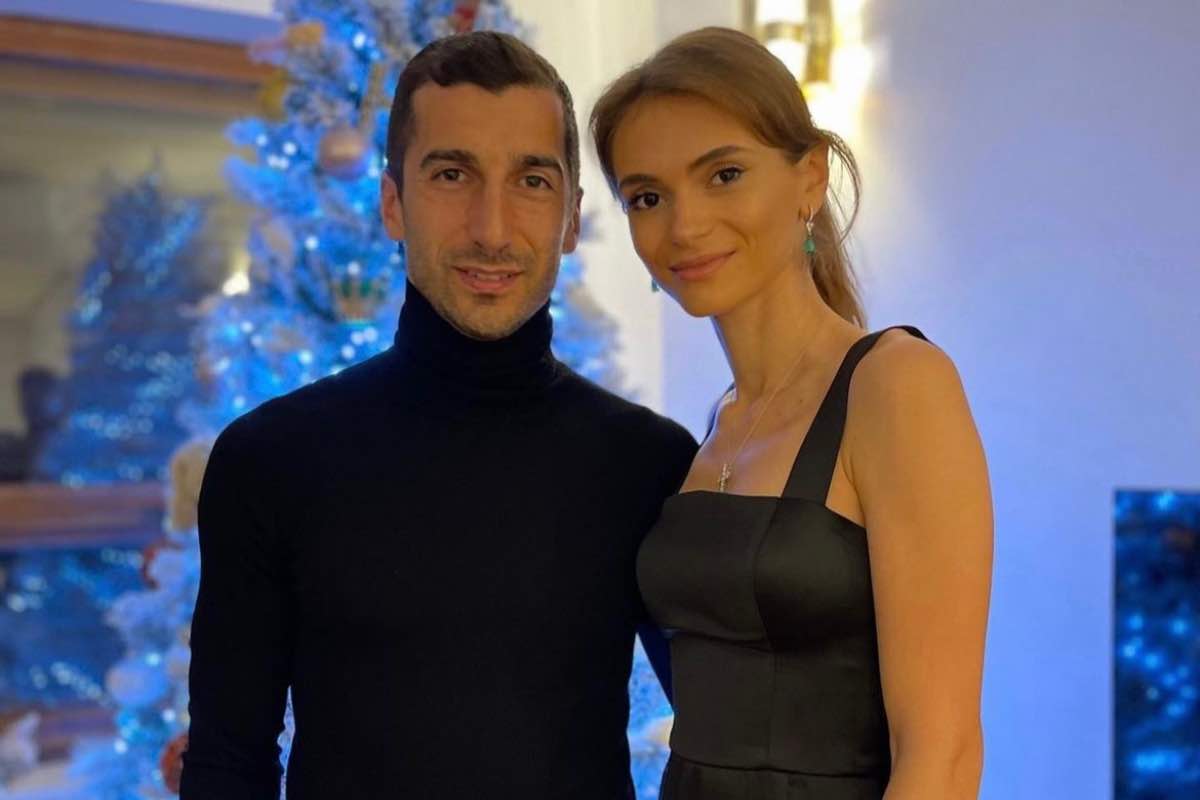 Betty Vardanyan e il marito Henrikh Mkhitaryan