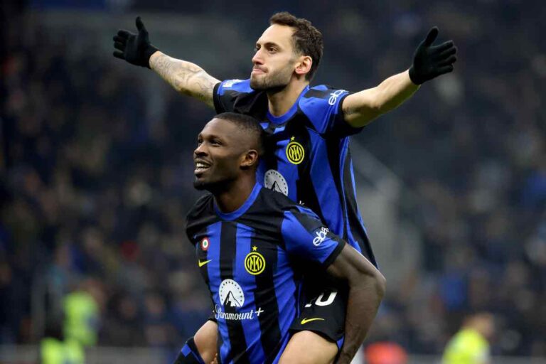 Calhanoglu e Thuram Ansa Spaziointer.it