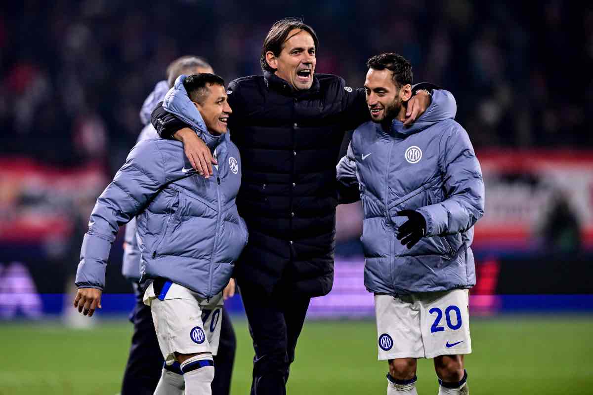 L'Inter di Inzaghi esulta per il raggiungimento del Mondiale per Club 