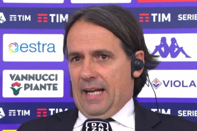 Inzaghi parla dopo Fiorentina-Inter