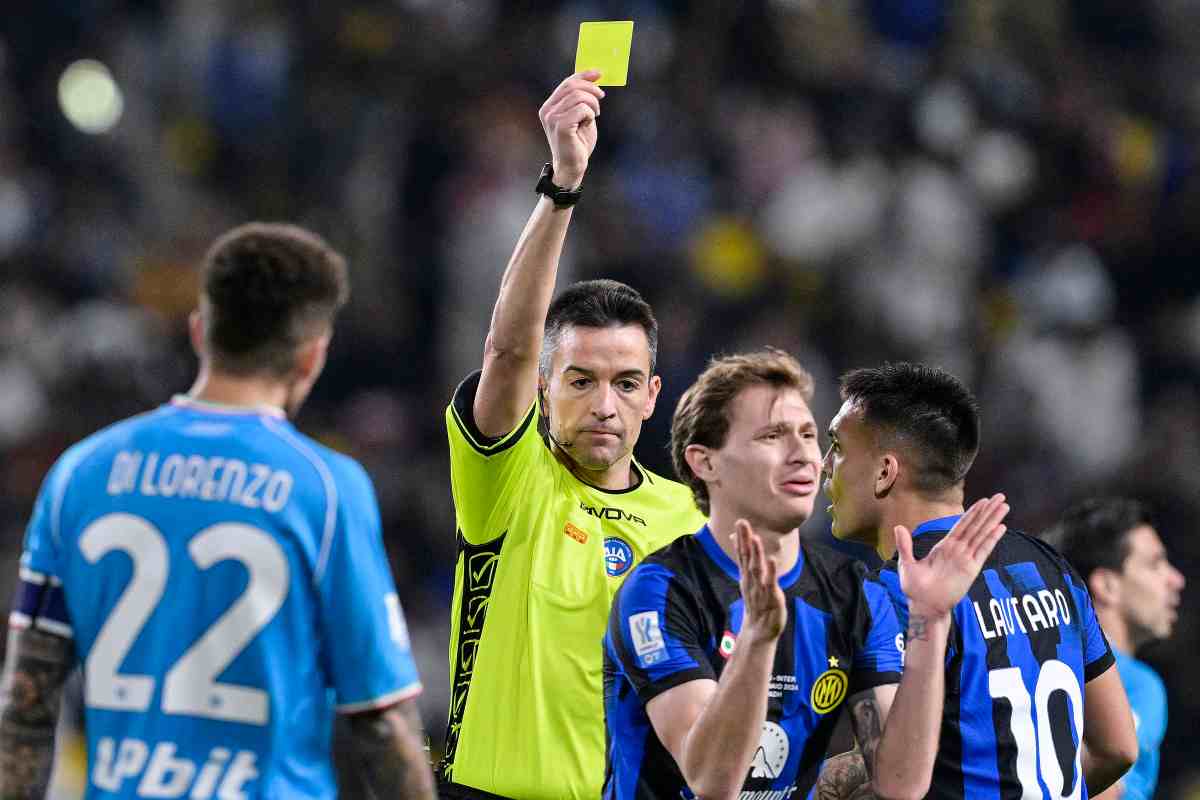 rapuano, stop per l'arbitro di napoli inter