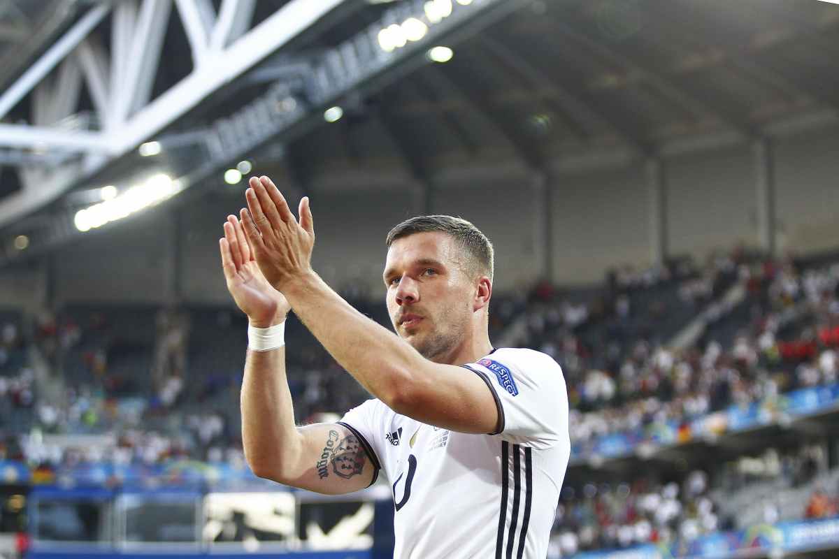Inter: Podolski elogia i nerazzurri
