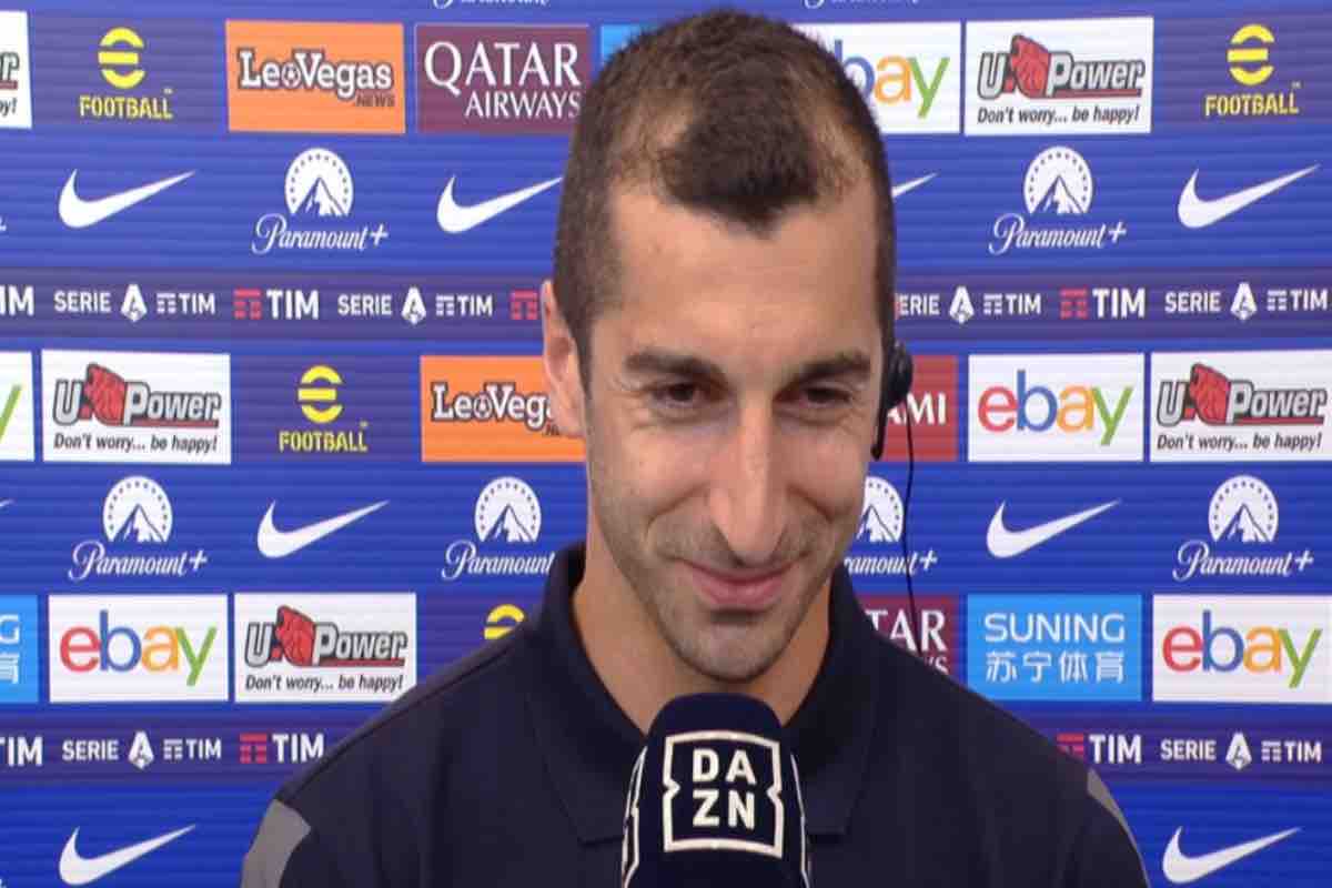 Mkhitaryan nel post gara di Inter-Cagliari