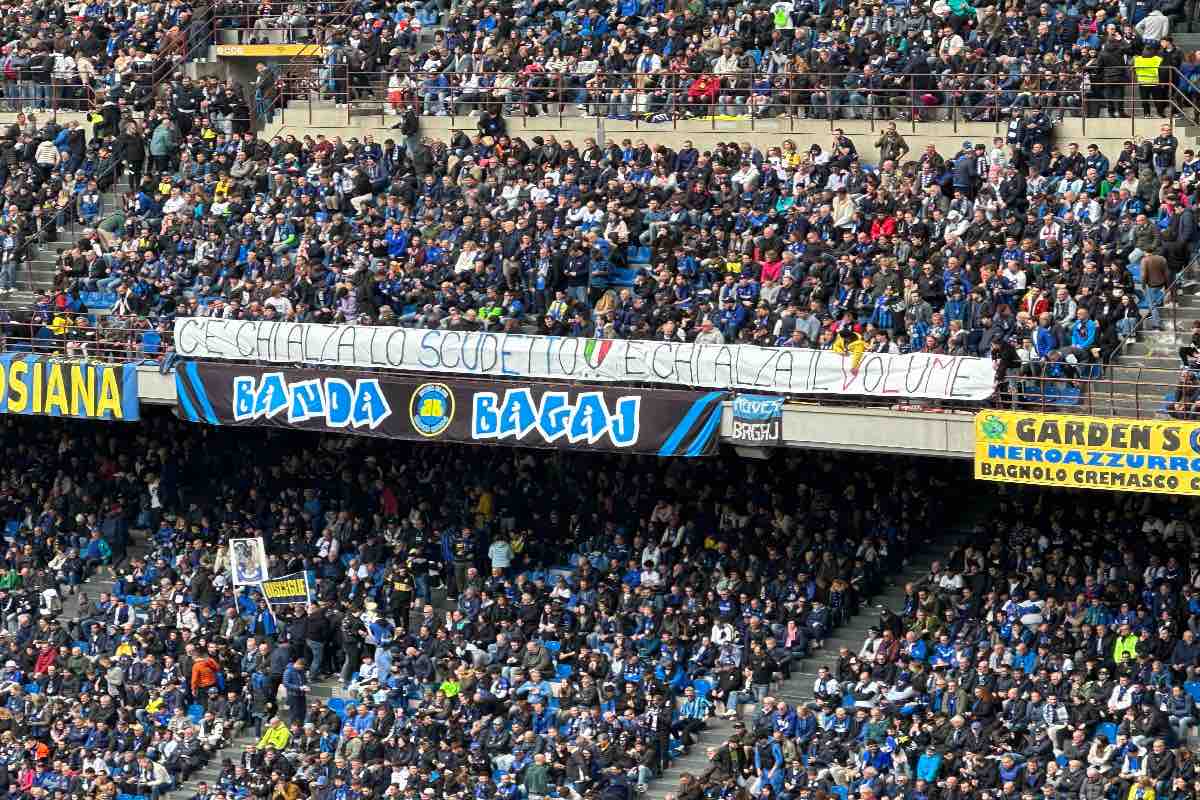 Il messaggio dei tifosi dell'Inter 
