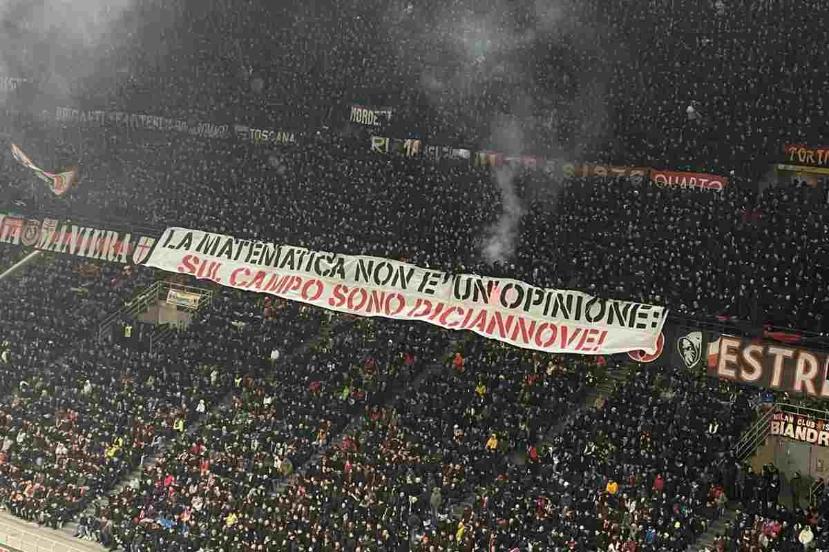 striscione san siro Milan-Inter