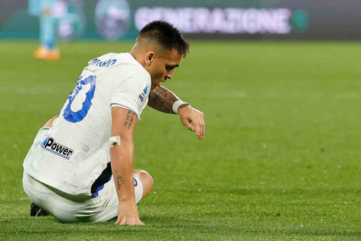 Sassuolo-Inter, caos nel post partita per Lautaro