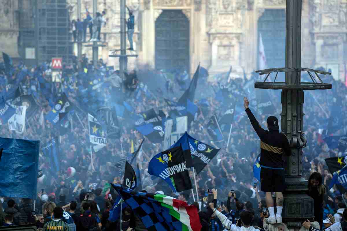 L'Inter festeggia con la Lazio