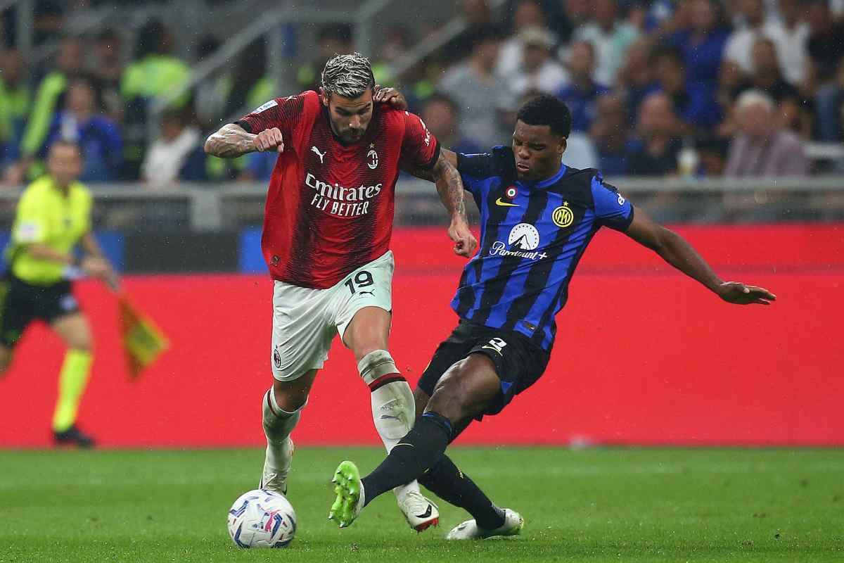 Dumfries e lo striscione contro Theo Hernandez
