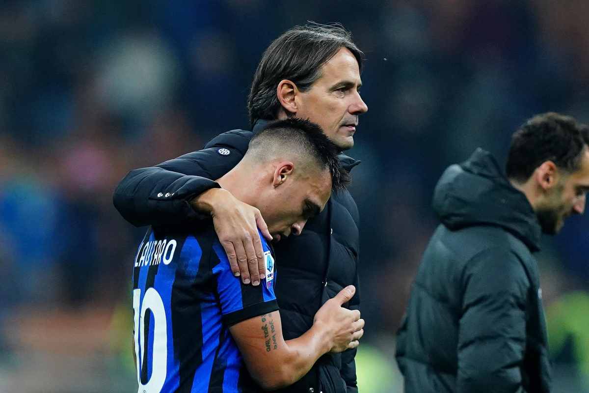 Simone Inzaghi e Lautaro Martinez