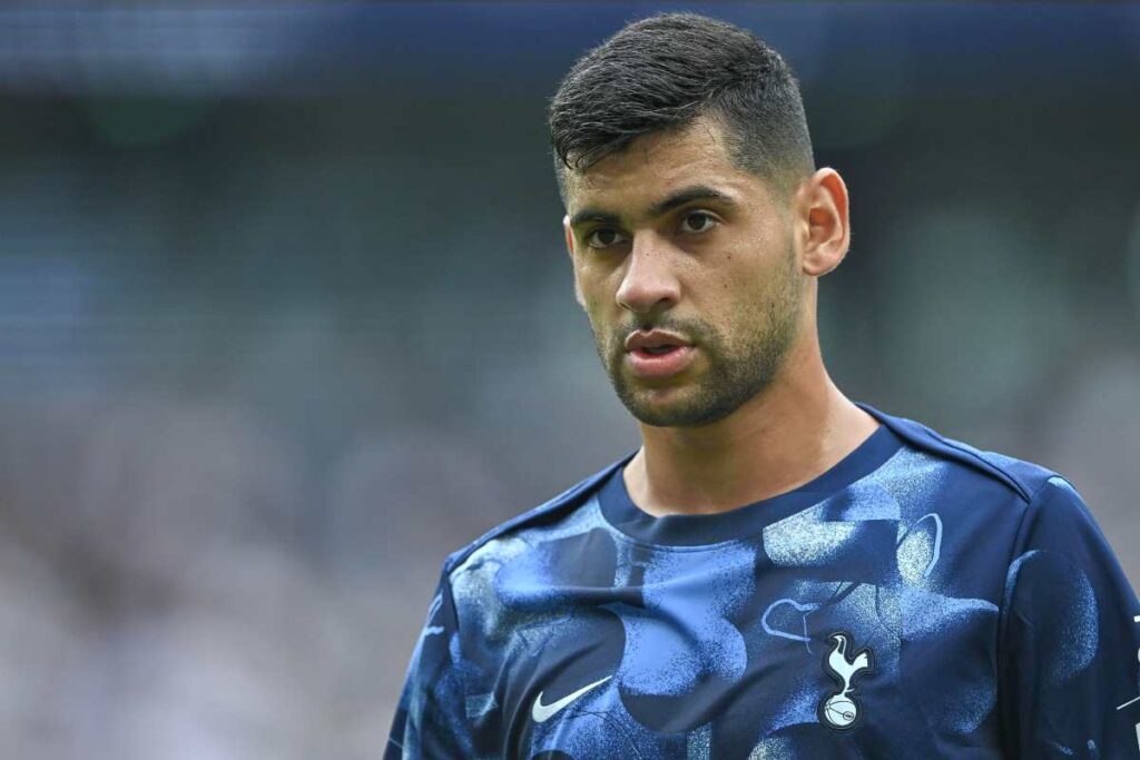 Christian Romero in maglia Tottenham, difensore argentino