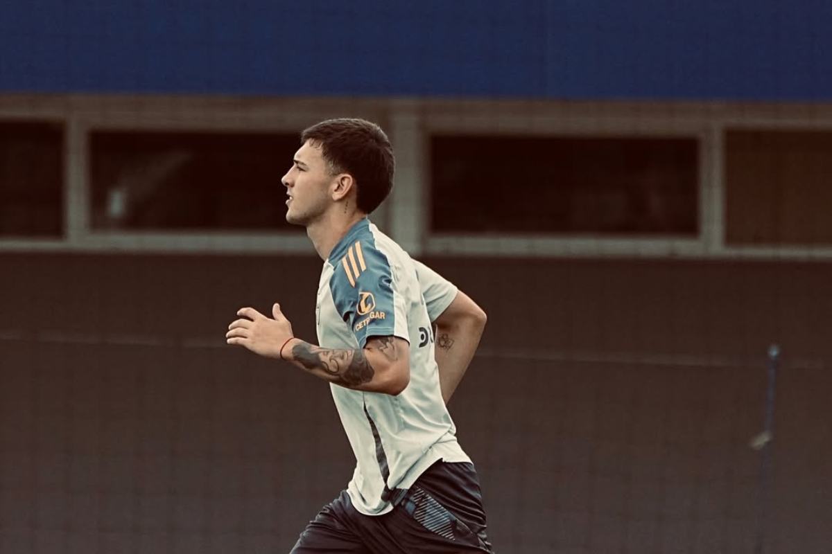Rey Domenech durante un allenamento