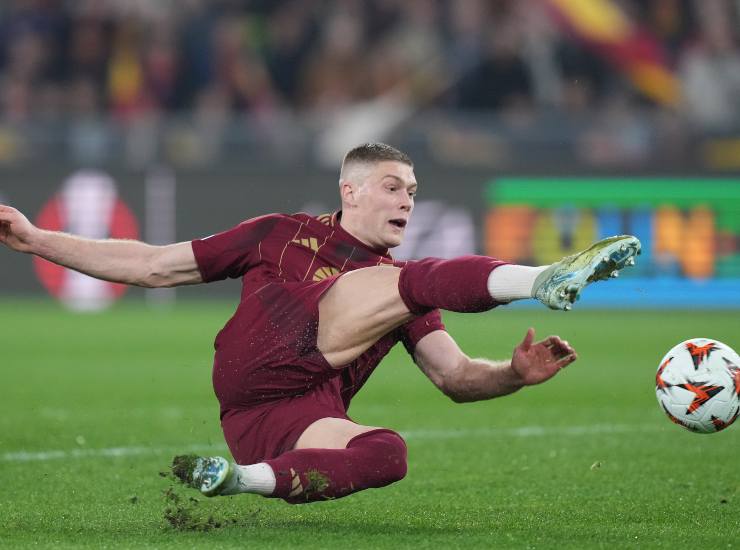 Dovbyk durante una partita