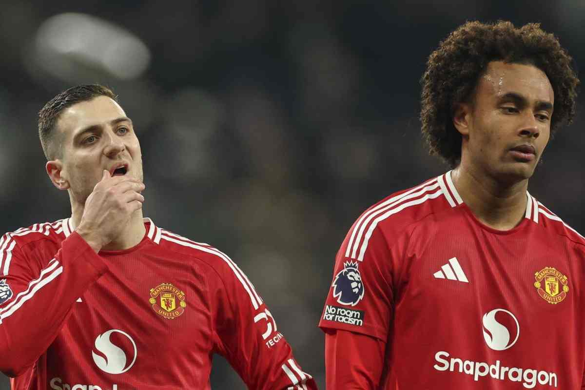 Dalot e Zirkzee con il Manchester United
