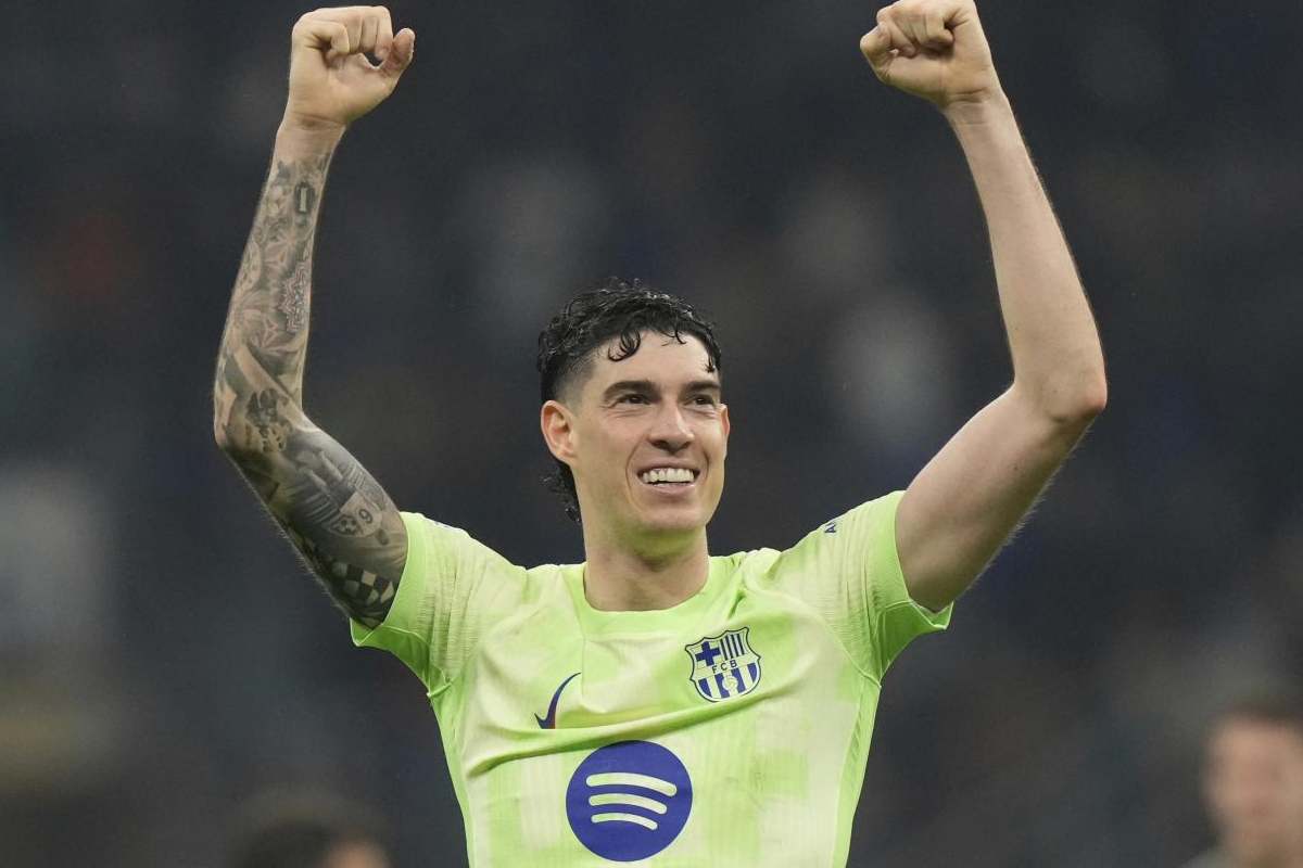 Bastoni con la maglia del Barcellona