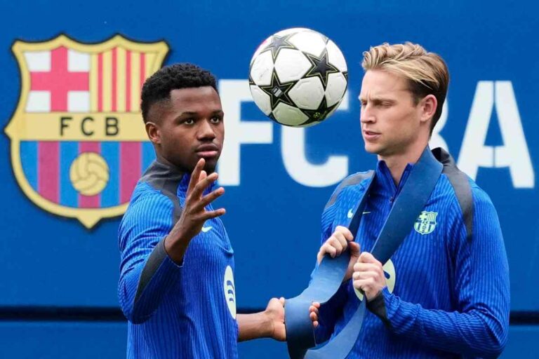 De Jong insieme ad Ansu Fati