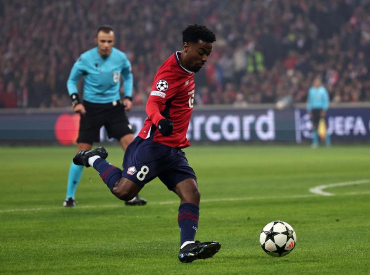 Angel Gomes durante una partita
