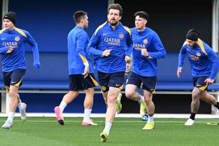 L'Inter in allenamento
