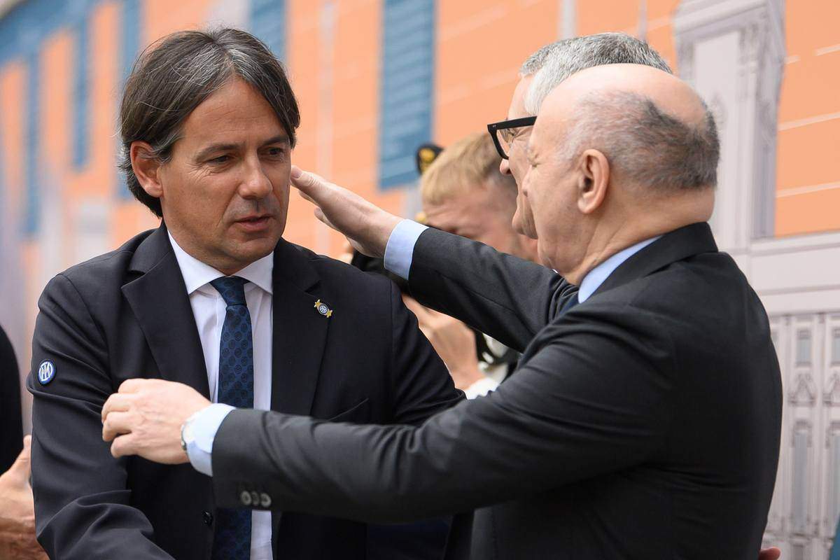Simone Inzaghi e Beppe Marotta