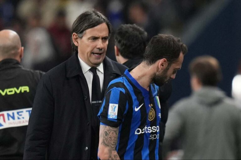 Inzaghi e Calhanoglu