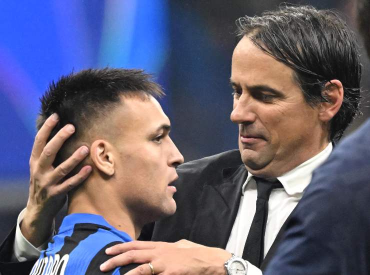 Lautaro con Inzaghi
