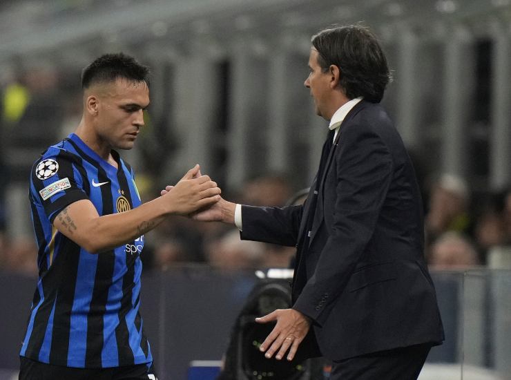 Lautaro con Inzaghi
