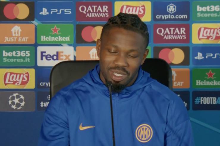 Thuram in conferenza stampa