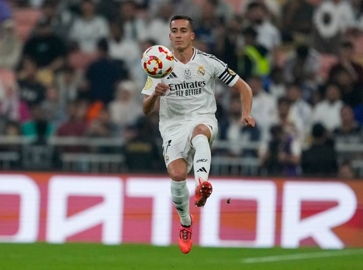 Lucas Vazquez durante una partita