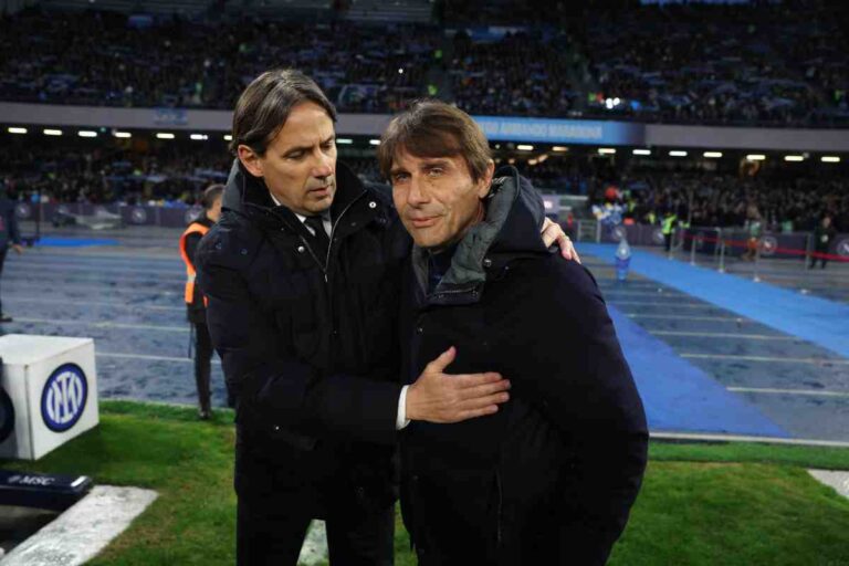 Inzaghi e Conte si abbracciano