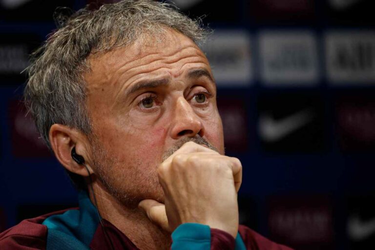 Luis Enrique in conferenza