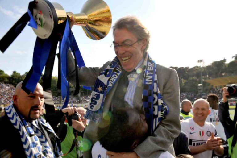 Moratti con lo scudetto