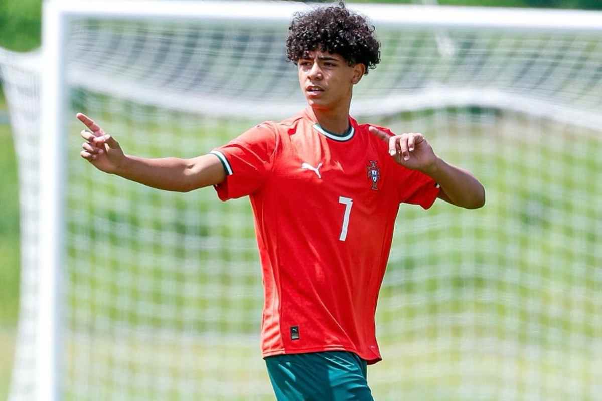 Cristiano Ronaldo jr con il Portogallo