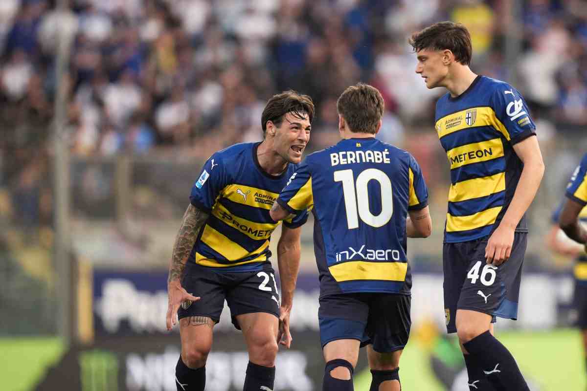 Bernabe esulta con i compagni