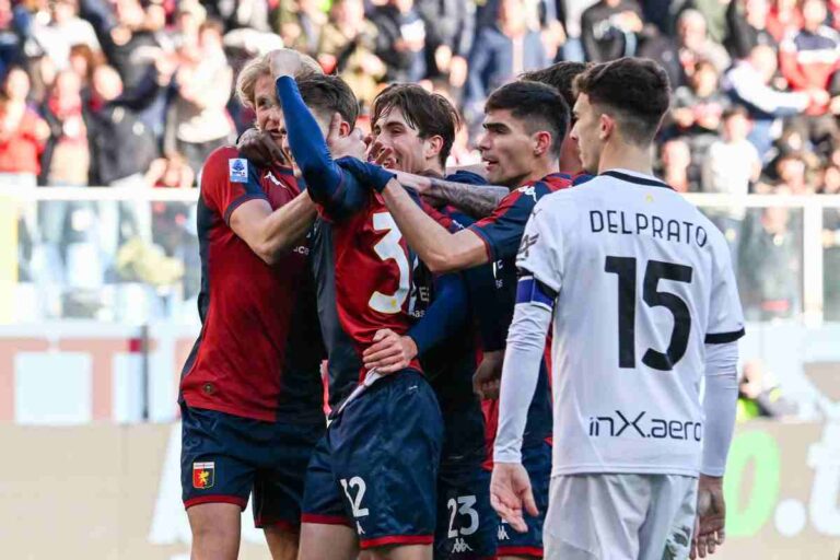 Frendrup esulta dopo una rete